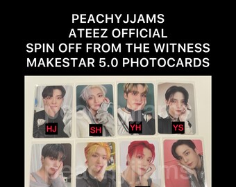 Ateez Spin off Witness Jewelry Photocard Set -preorder - Etsy