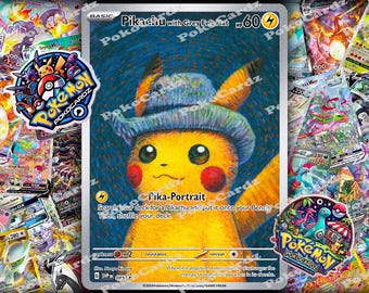 灰色のフェルト帽子をかぶったピカチュウ GX V vsstar ポケモン