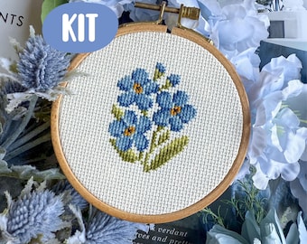 牡丹の花のクロスステッチキット：初心者向けDIY花刺繍 - Etsy 日本