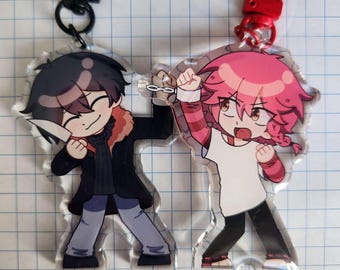 ZENO Keychain / Maeno Aki & Tsugino Haru - Etsy