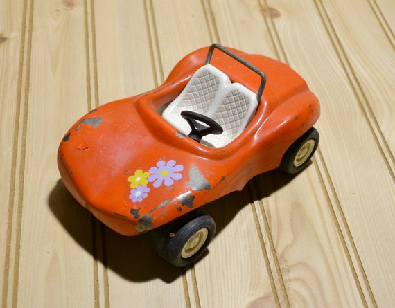 Vintage Tonka Dune Buggy 1970s Flower Decal Metal Car Vehicle Made