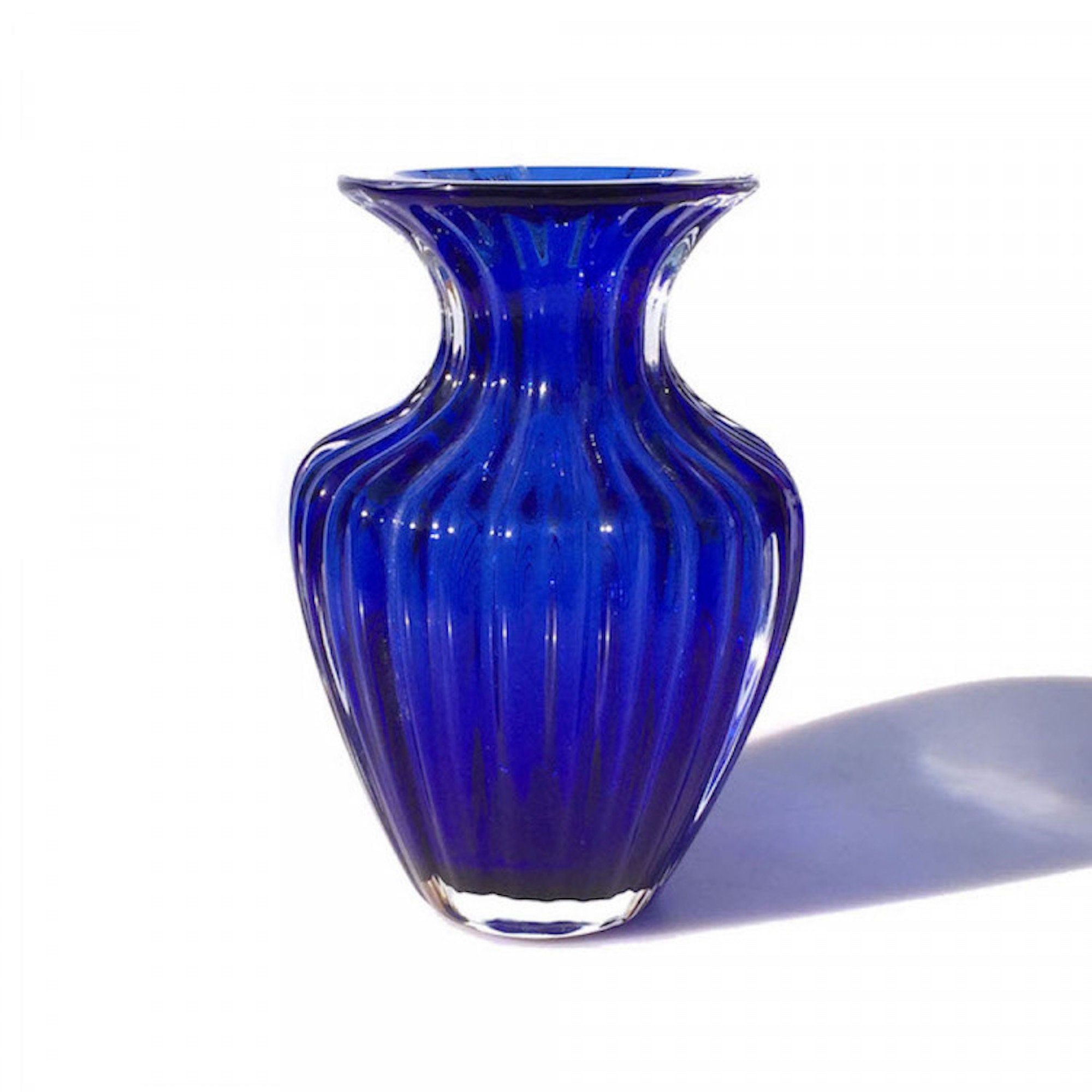 ブルームラーノガラスのアンフォラ花瓶：手作りのイタリア製ホーム