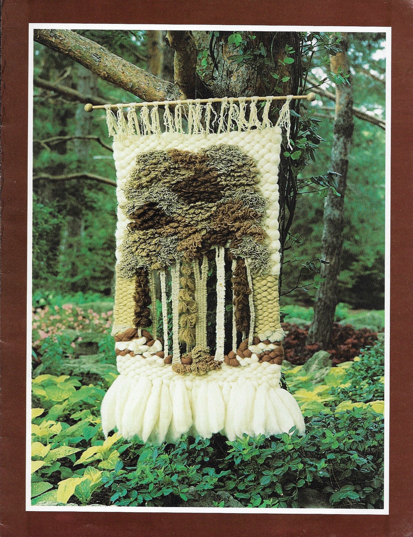 Forest Weaving • 1970s Flatloom Weaver Book • Flatweaving Flower