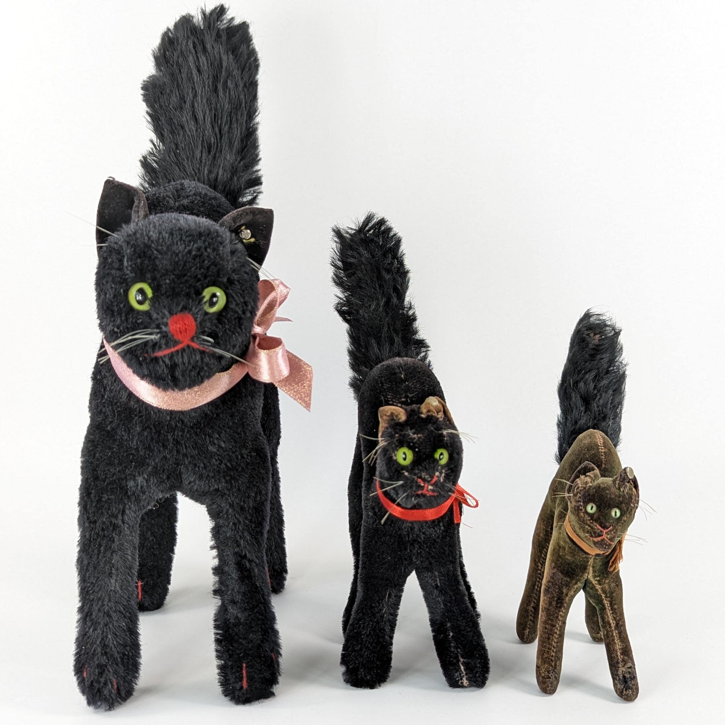 シュタイフ ブラック トム キャット ID 付き 最大 9 インチ