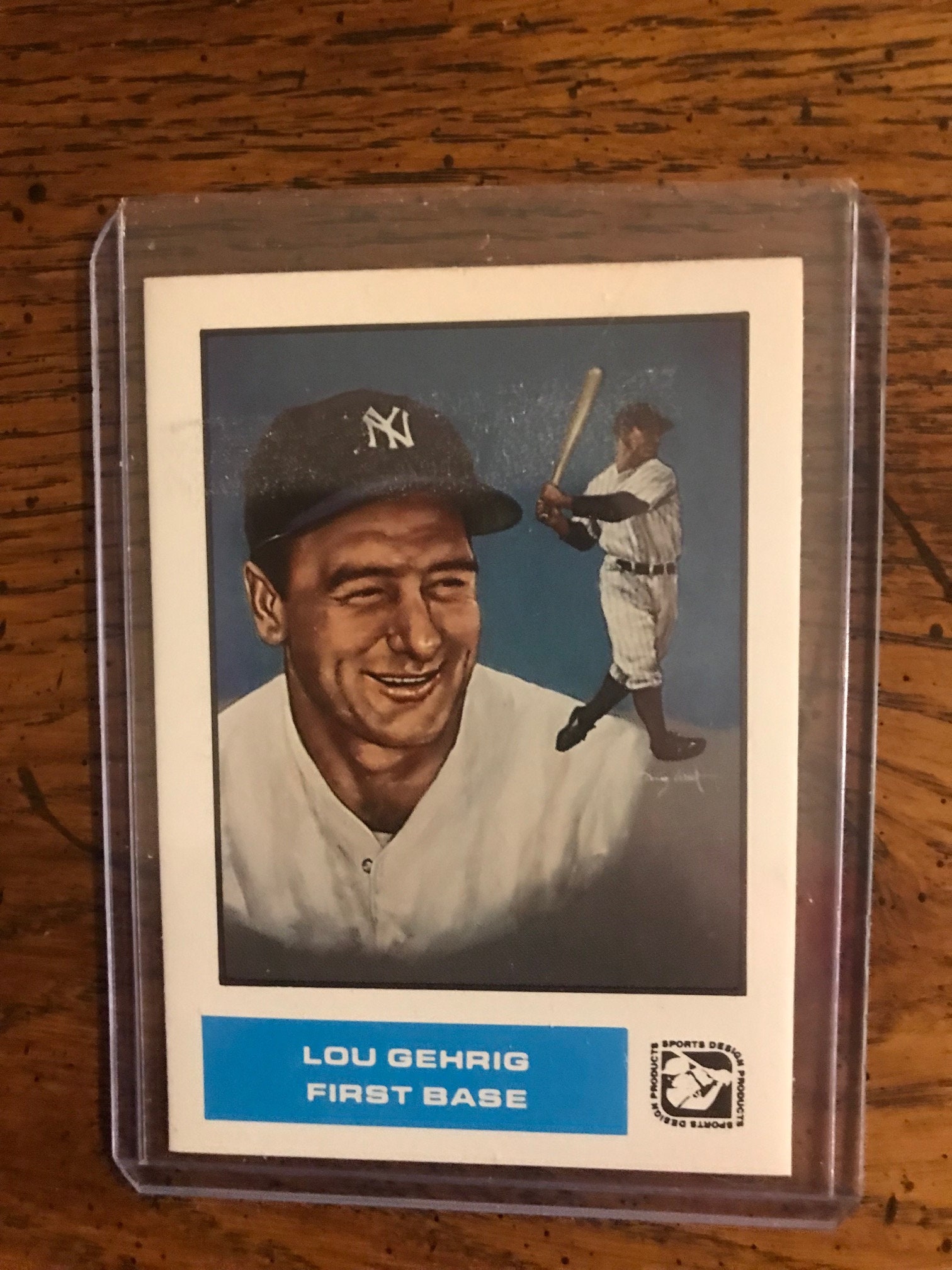 Lou Gehrig 1984 Sports Design Baseball Card (as Pictured