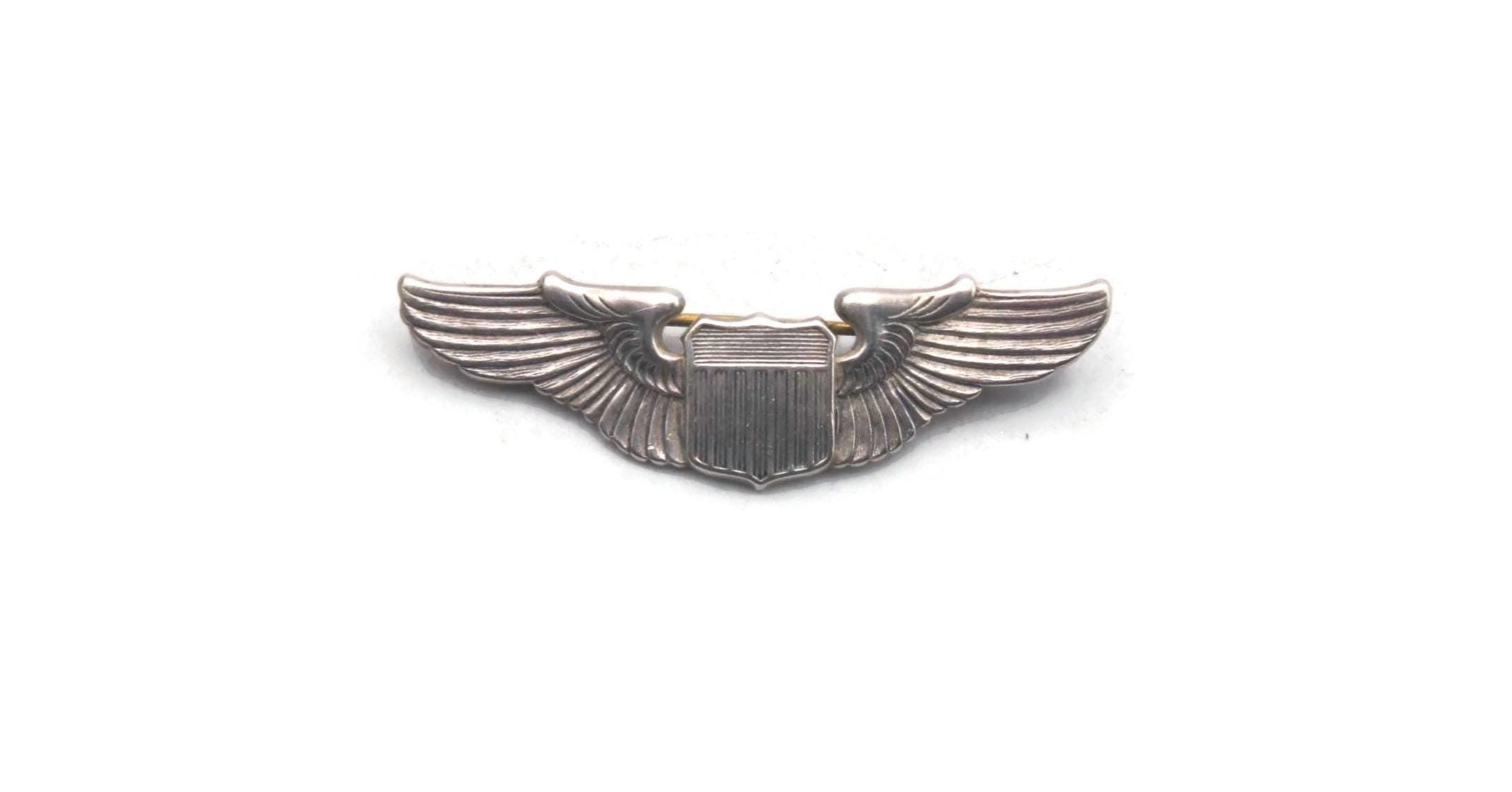 Vintage WWII United States Army Air Force Pilot Wings, Sterling