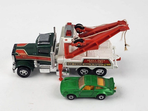 Matchbox SuperKings Peterbilt Wrecker 1978 Lesney Grúa Buen Estado