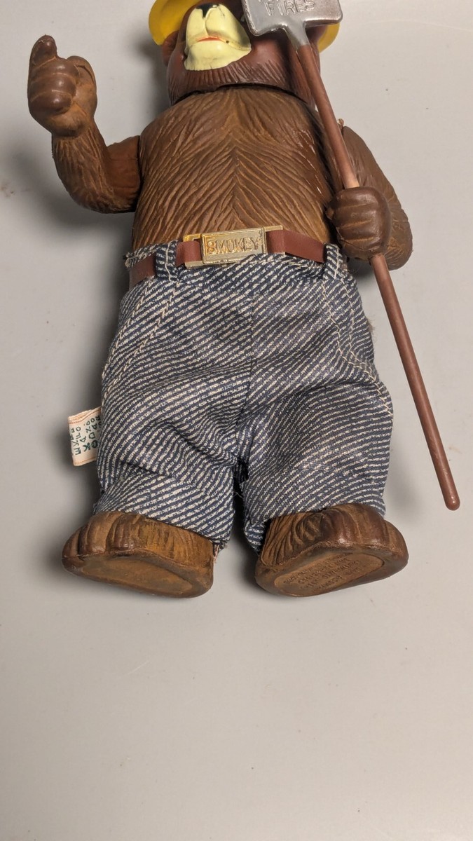 Smokey The Bear Dakin Plastic Figure Forest Fire Rescue NICE w