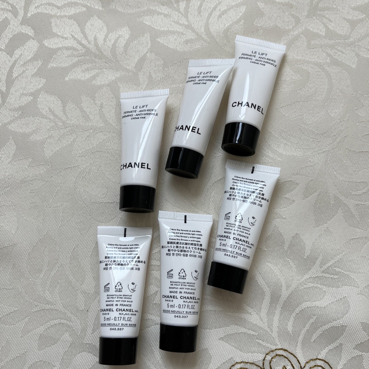 6x Chanel LE LIFT Creme Firming Anti-wrinkle Cream Fine(5 ml each