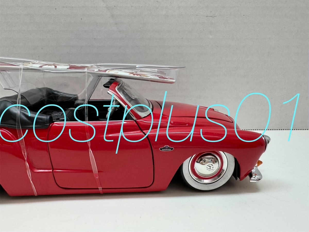 JADA V DUBS 1959 VOLKSWAGEN KARMANN GHIA VW 1:24 RED MOON WHEELS