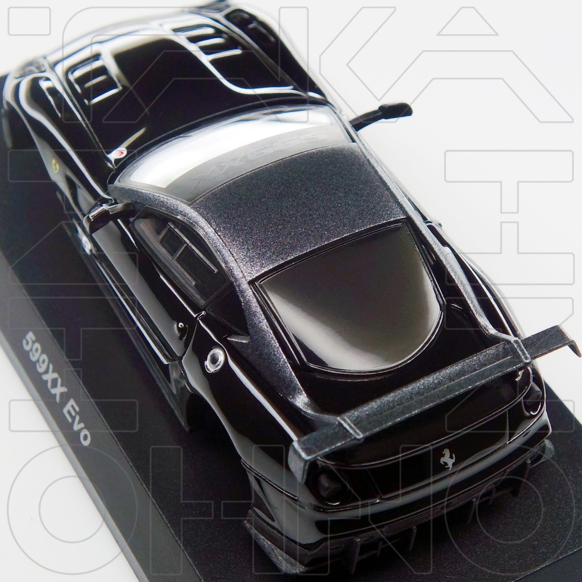 FERRARI 599 XX EVO 2011 MINICAR COLLECTION 12 KYOSHO 1:64 BLACK