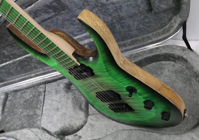 Overload Guitar Custom Raijin 6 6-String Acid Green Finish Exotic