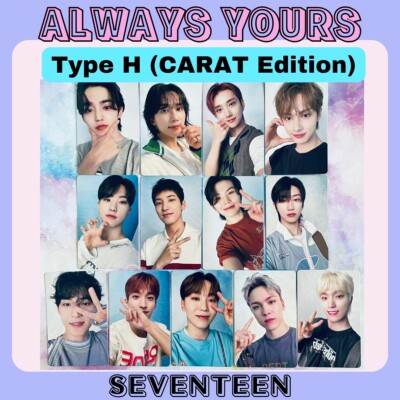 SEVENTEEN ALWAYS YOURS JAPAN BEST ALBUM Photo Card Carat Ver