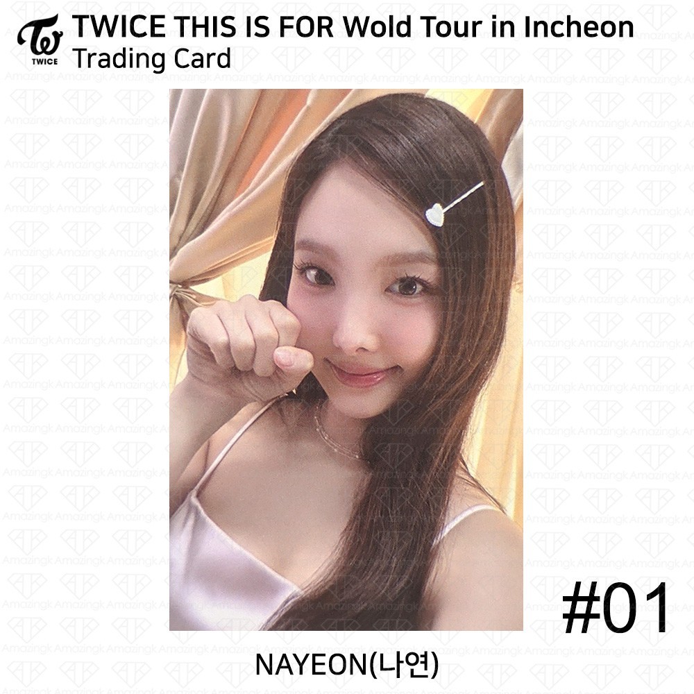 TWICE THIS IS FOR World Tour In INCHEON Trading Card KPOP K-POP
