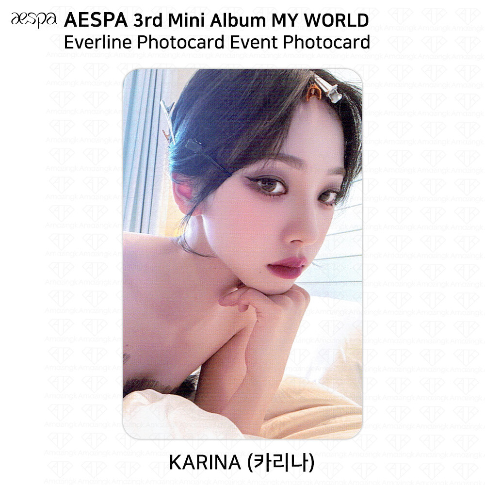 Aespa 3rd Mini Album MY WORLD Everline Photocard Event Mini L