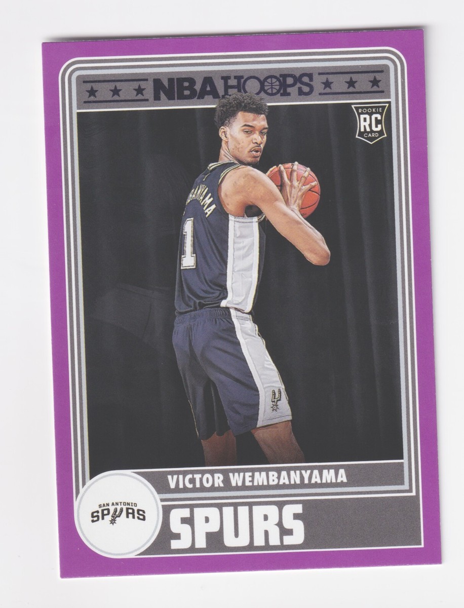 2023-24 Panini NBA Hoops TRIBUTE PURPLE #298 VICTOR WEMBANYAMA RC