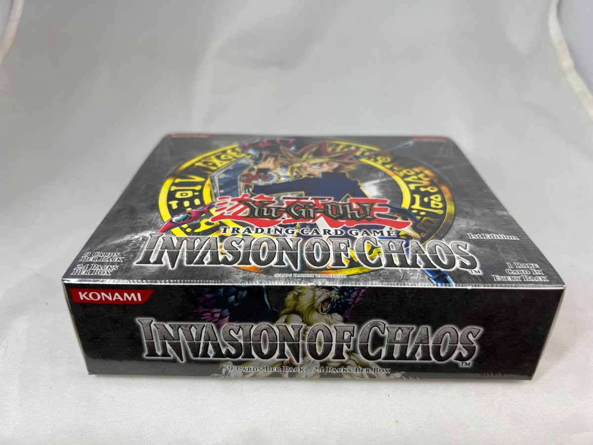 Yugioh 1st Edition Invasion of Chaos Booster Box Sealed 24 Packs
