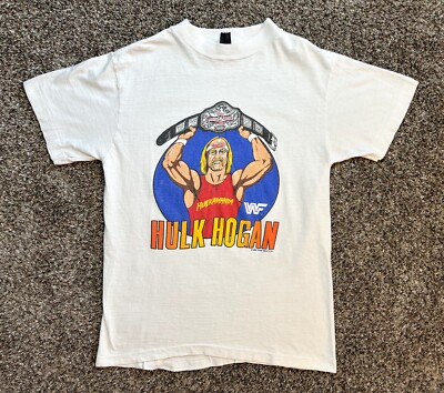 Vintage 1985 WWF HULK HOGAN T-Shirt M WWE Single Stitch USA /50
