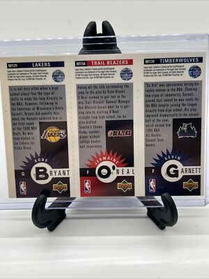 1996-97 UD Collector's Choice Kevin Garnett O'Neal Kobe Bryant