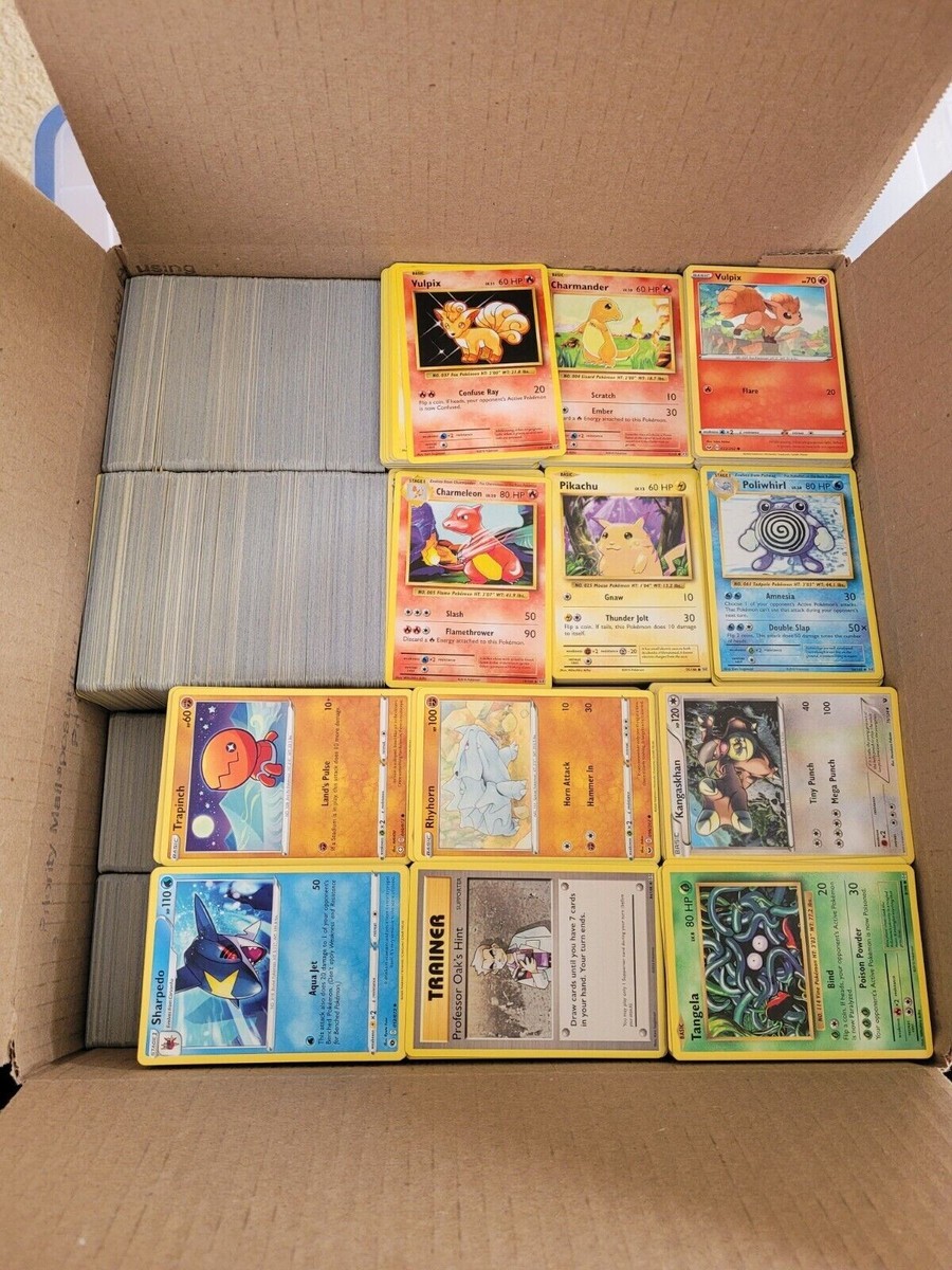 1000 Pokémon Cards Bulk Lot | Include C/UC/Trainers | No Basic