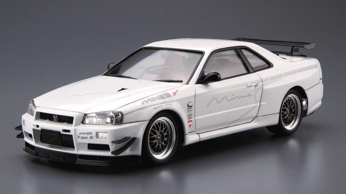 1:24 Scale Aoshima Mine's Nissan Skyline BR34 GTR Model Kit | eBay