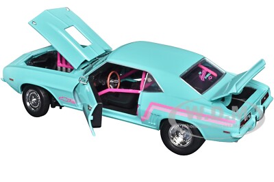 1969 CHEVROLET CAMARO Z/28 LIGHT BLUE 1/24 DIECAST MODEL CAR BY M2