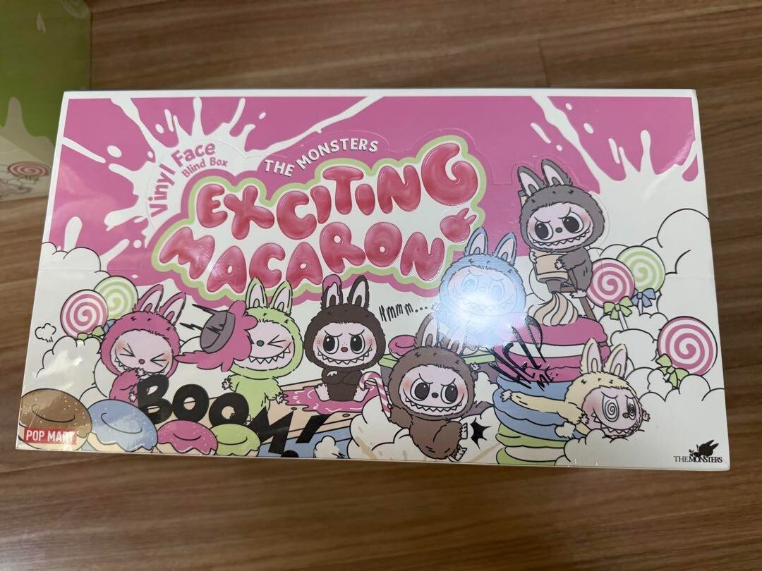 POPMART LABUBU THE MONSTERS Exciting MACARON 6 Types set Box Plush
