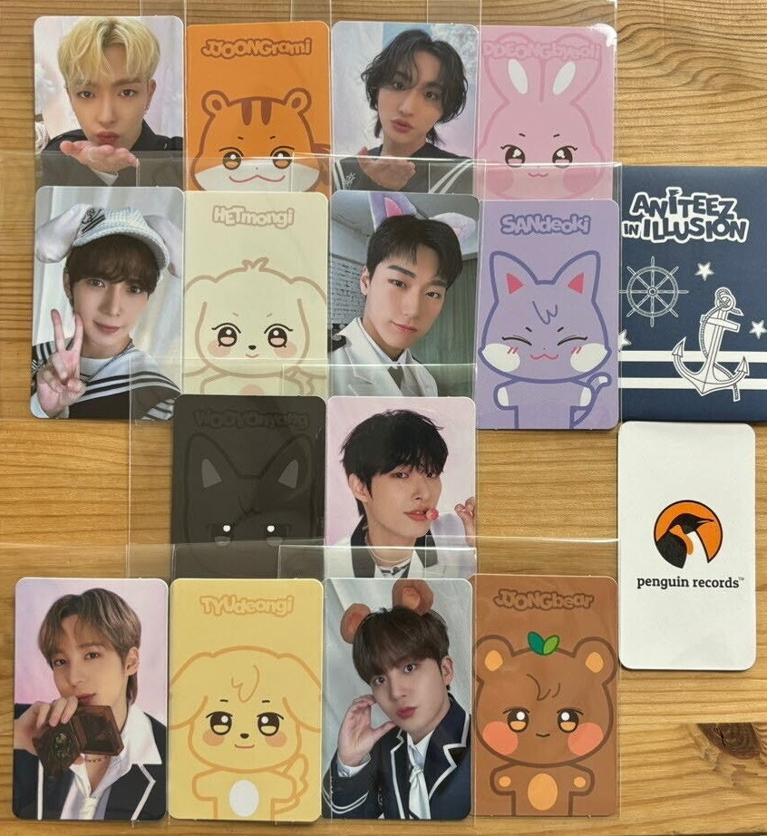 ATEEZ - ANITEEZ IN ILLUSION OFFICIAL MD RANDOM TRADING CARD PHOTO