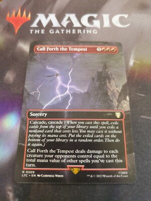 Mtg. Call Forth the Tempest. Borderless. Lord Of The Rings. Pack