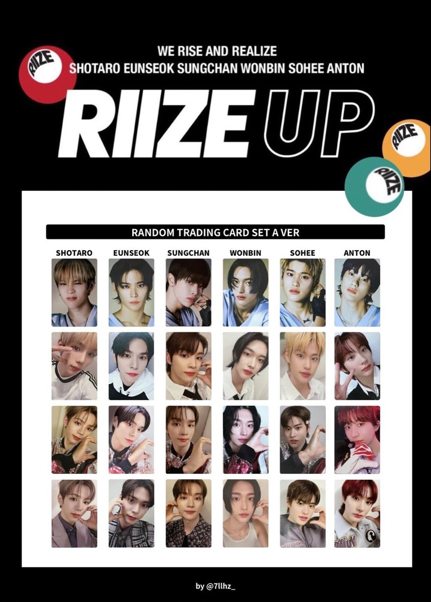 RIIZE UP MD POP UP RANDOM TRADING CARD OFFICIAL PHOTOCARD | eBay