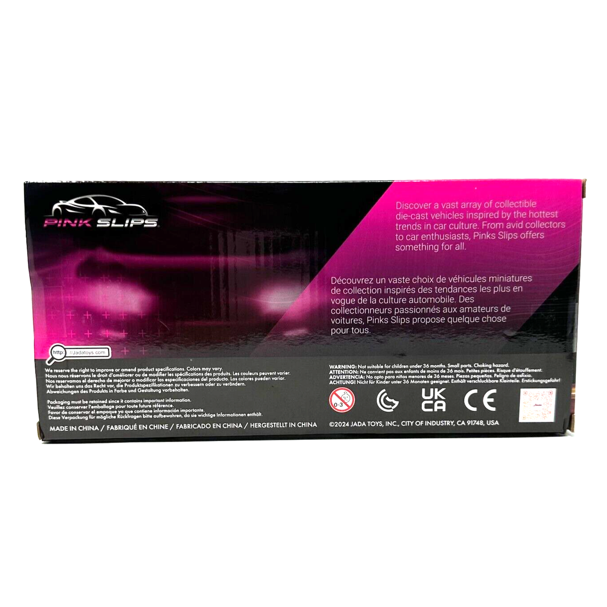 Jada Pink Slips Fast And Furious Suki's 2001 Honda S2000 Pink 1:24