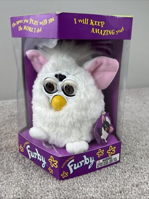 ORIGINAL White FURBY TIGER ELECTRONICS w/ BOX Model 70-800