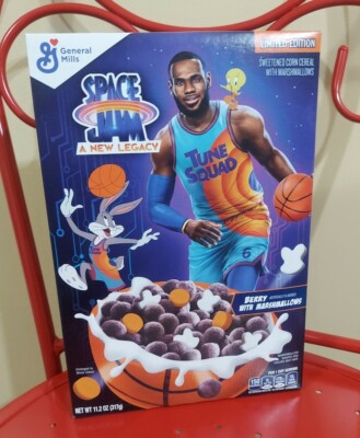 Lebron James Space Jam Cereal Box 11.2 Oz EXPIRED. ONLY