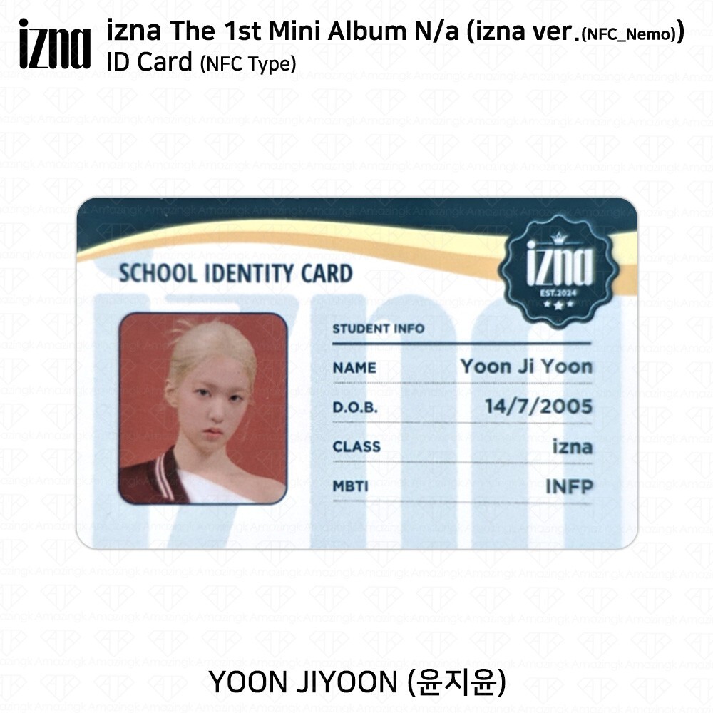 IZNA The 1st Mini Album N/a NFC_Nemo ver Official Selfie Photocard