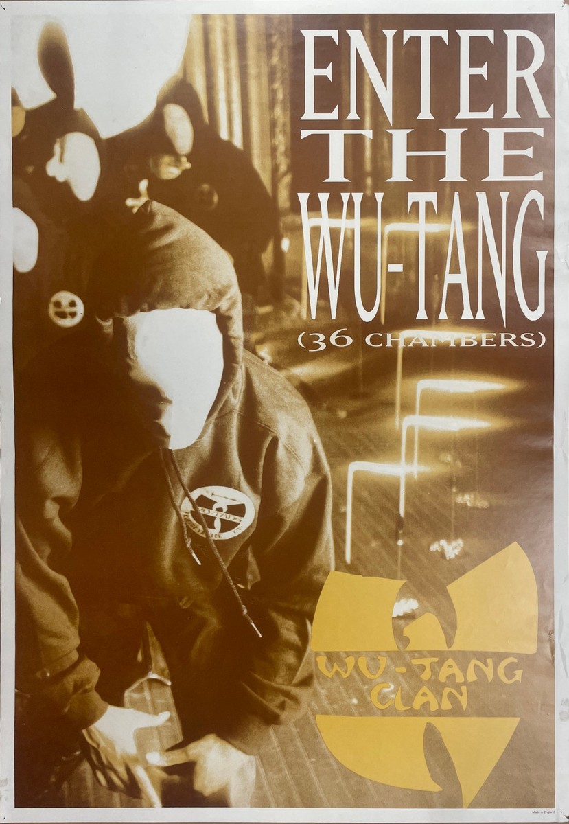 WU-TANG CLAN Enter the 36 Chambers Original 90's Poster Very Rare