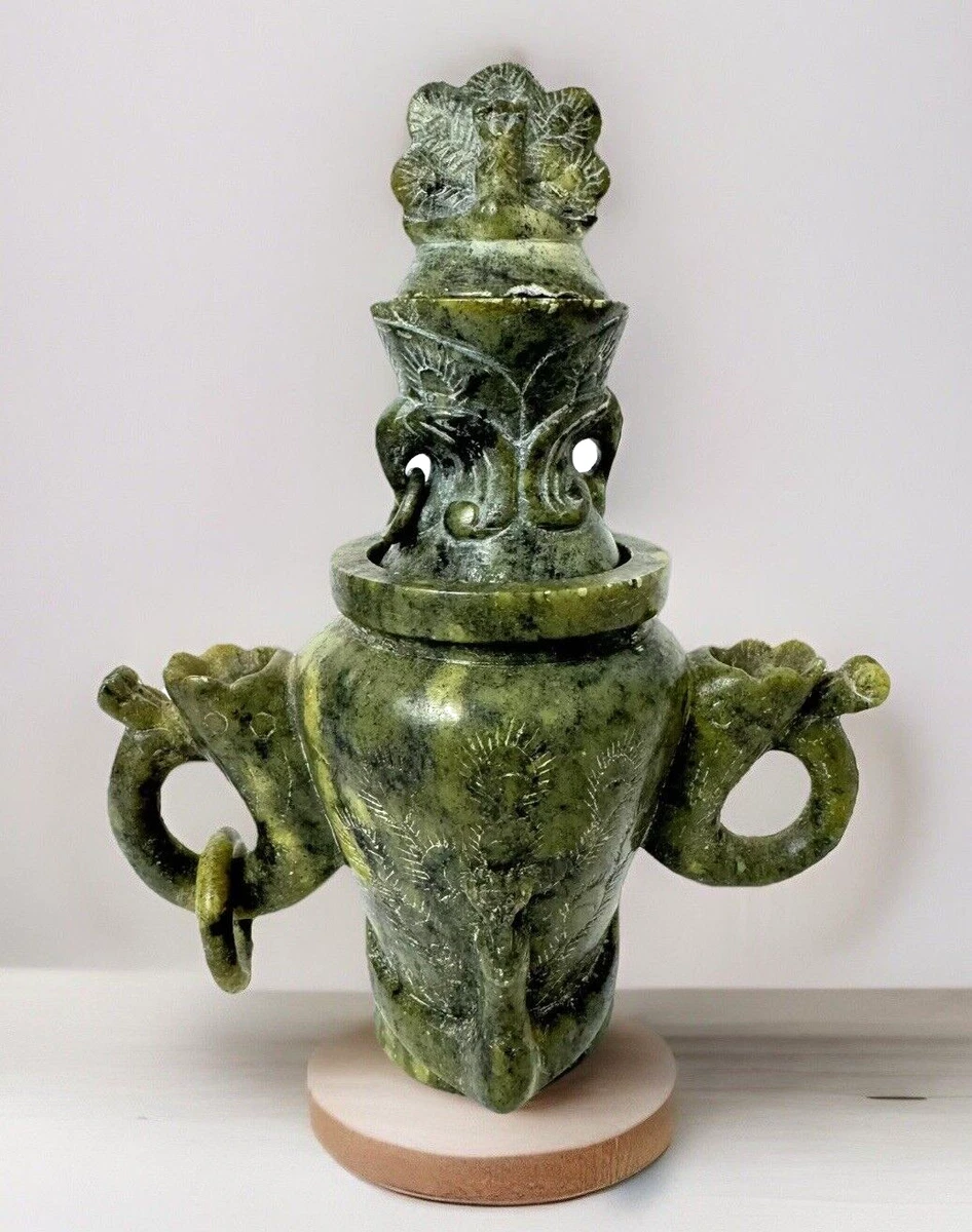 古董中国玉石香炉1900-1940 | eBay