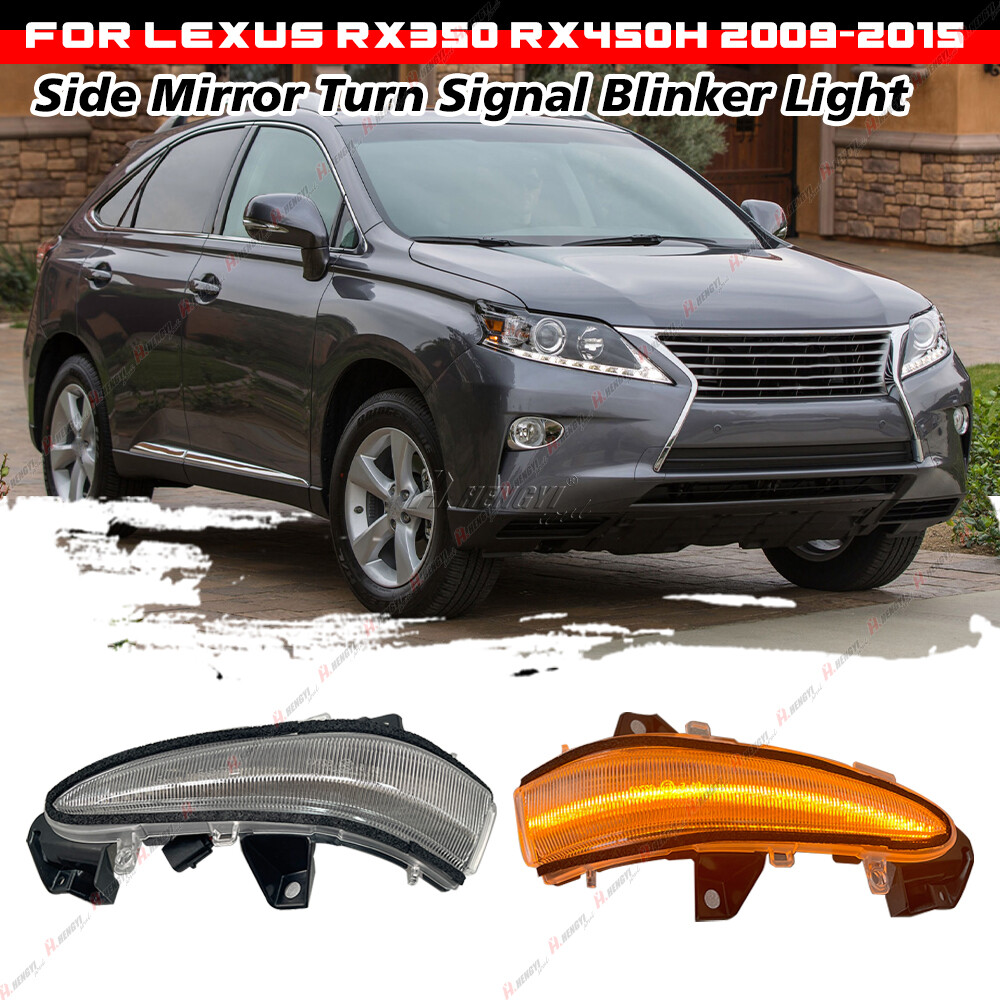 2009-2015 Lexus RX450H RX350 Sequential LED Side Mirror Turn