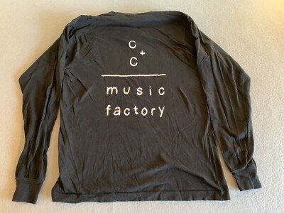 Vintage C+C Music Factory Symbol Logo Long Sleeve T-Shirt 90s. USA