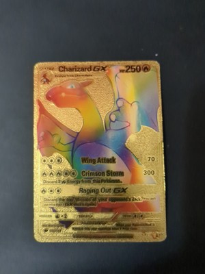 Stage 2 Charizard GX Hp 250 Gold Card Great Condition | eBay