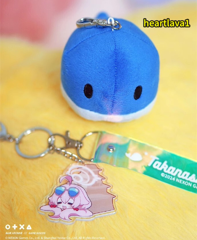 Official Blue Archive Takanashi Hoshino Whale Plush Doll Pendant