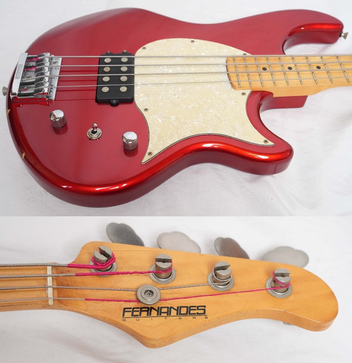 Electric Bass Guitar Fernandes FSB-65 ATLAS 4X MR Metallic Red