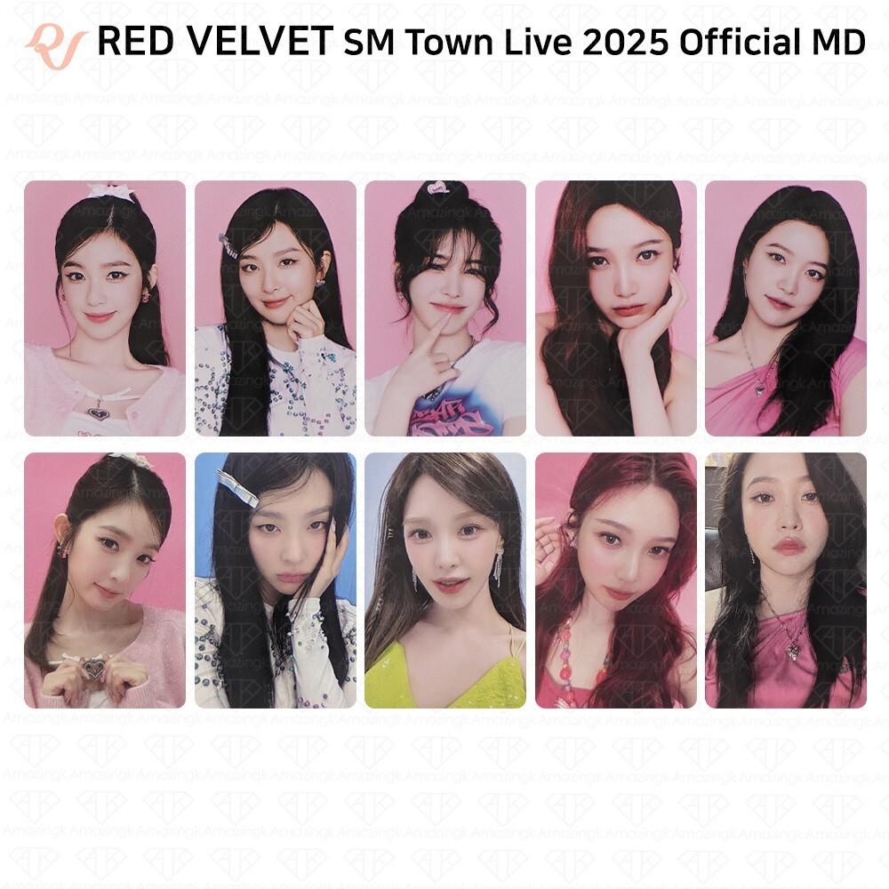 RedVelvet SM Town Live 2025 Official Fortune Scratch Card