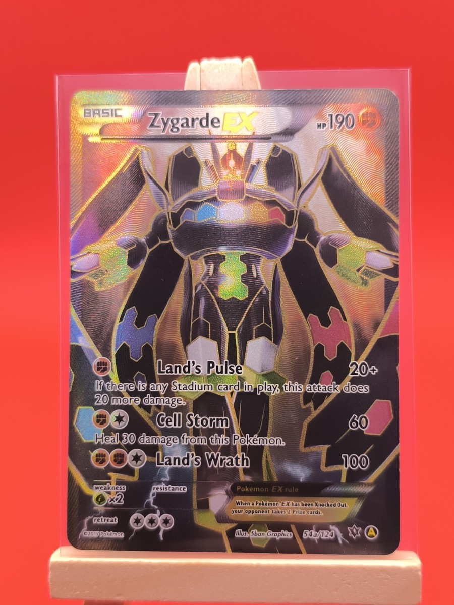 Zygarde EX 54a/124 X & Y Fates Collide Ultra Rare Full Art Pokemon