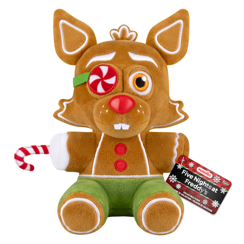 Five Nights at Freddys Holiday Gingerbread Foxy Plush FNAF