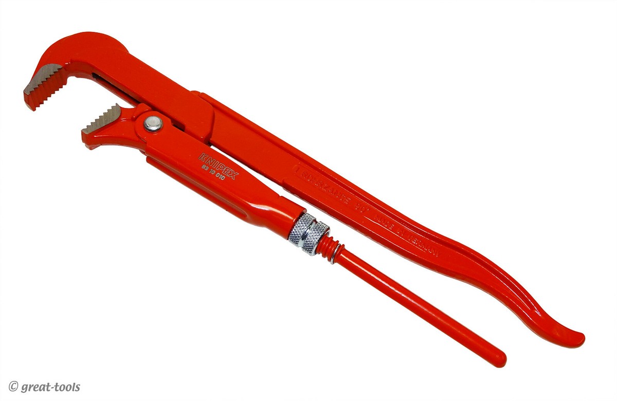 KNIPEX 12” PIPE WRENCH – 90° Swedish pattern wrench – plumbing