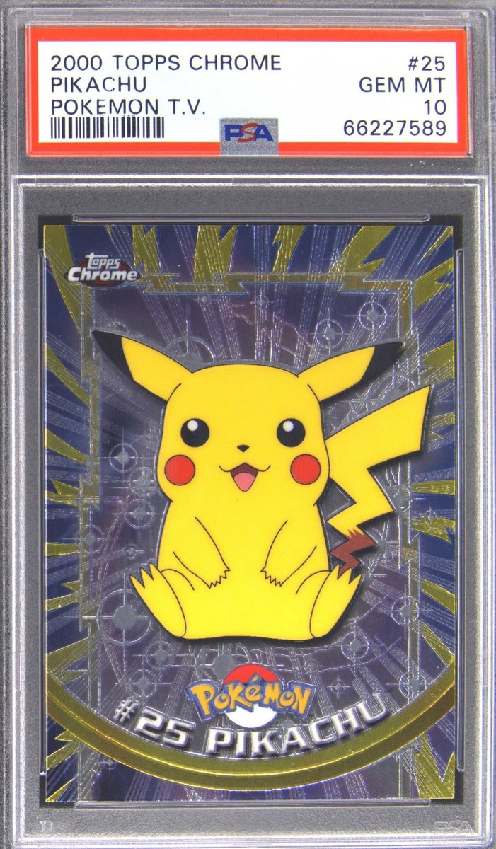2000 TOPPS CHROME POKEMON T.V. #25 PIKACHU PSA 10 | eBay