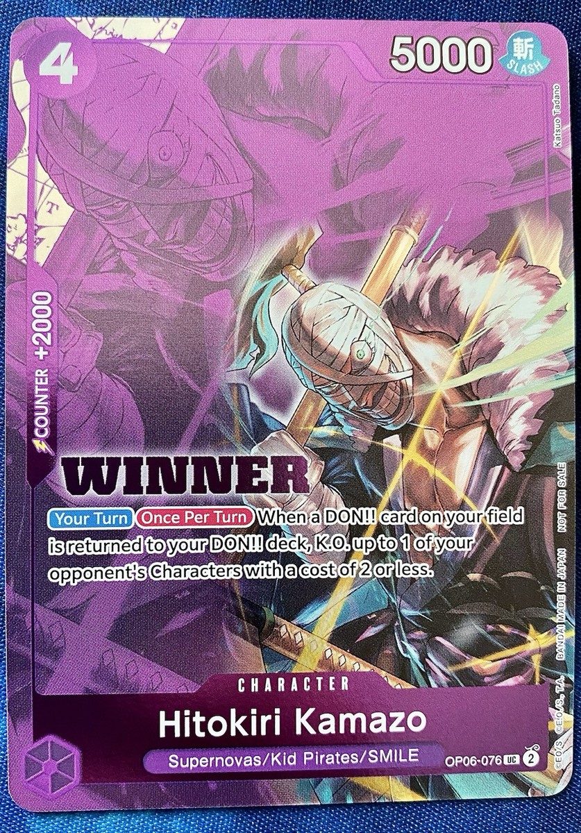 Hitokiri Kamazo OP06-076 WINNER Pack 2025 Vol 1 One Piece Card