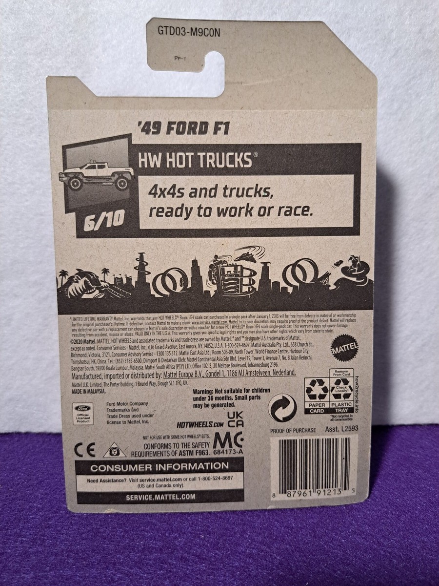 Hot Wheels 49 Ford F1 Super Treasure Hunt. Hot Trucks 6/10 | eBay