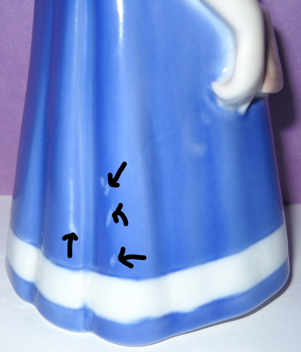 Vintage Bing & Grondahl ELSE Girl in Blue Dress Made in Denmark