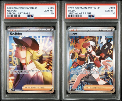 PSA 10 N's Plot Hilda SAR Set Black Bolt White Flare Pokemon Card